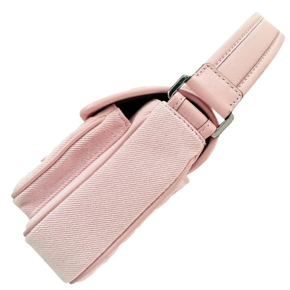Michael Kors Colby Medium Shoulder Bag Rosewater Pink NWT Logo Canvas
